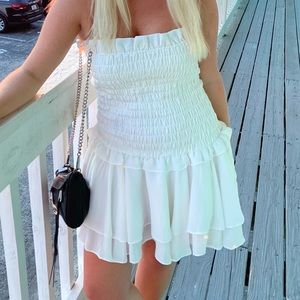 White NBD Strapless Dress